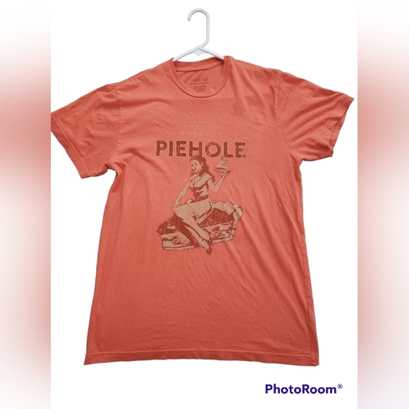 Piehole Other - Piehole T-shirt Pie-oneering Whiskey  Unisex Size L muted orange in color